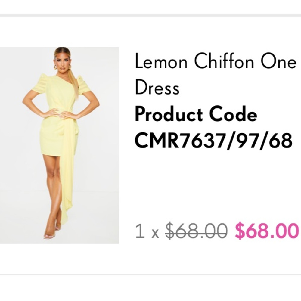 PLT yellow dress size 2